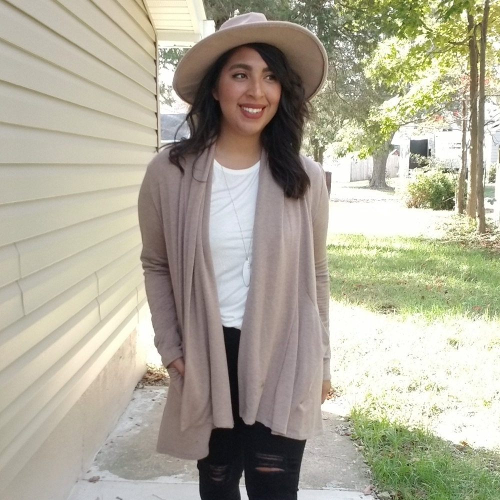 FLASHSALE⚡ULTRAMODERN DRAPE CARDIGAN IN BROWN - Picture 3 of 12